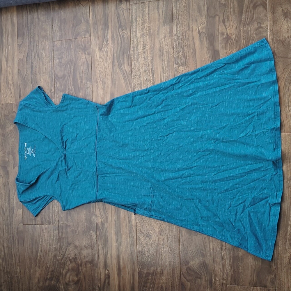 Toad & Co Teal Summer V-neck Dress